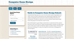 Desktop Screenshot of computergamedesign.org